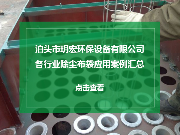 除塵布袋應用案例匯總